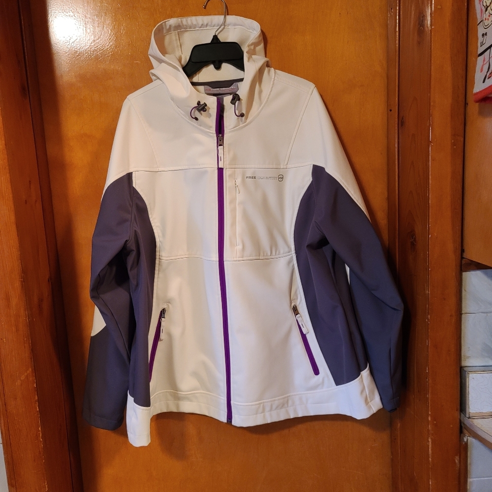 Women's Free Country Jacket Size 2X with Hood